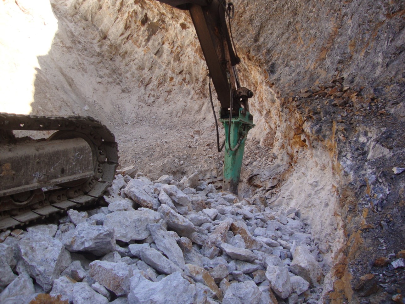 Extraction — Sarl Sobar, baryte mine Sidi Semiane 4