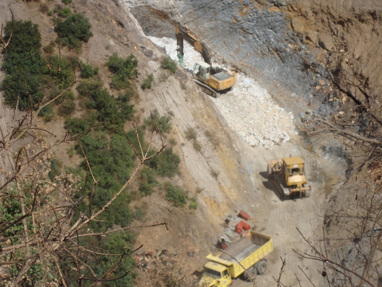 Extraction — Sarl Sobar, baryte mine Sidi Semiane 5